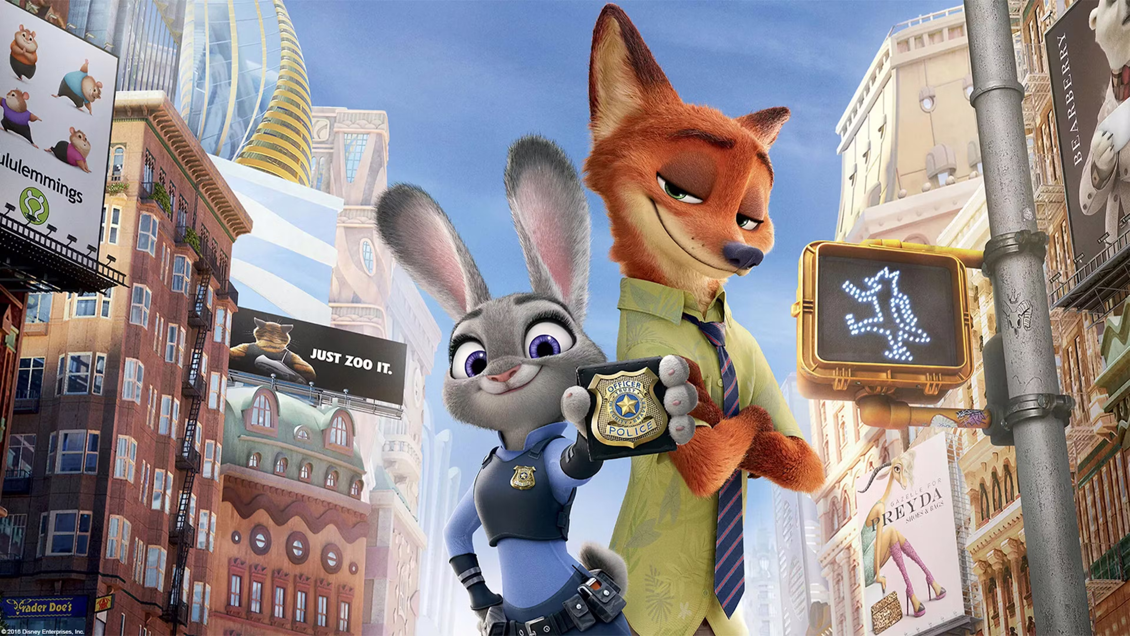 Image de fond du film Zootopie